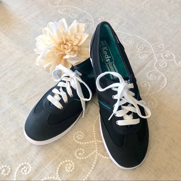 Keds Shoes - Keds Comfort Black & Teal Sneakers Shoes New
